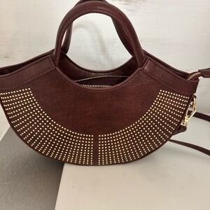 Studded Brown Handbag